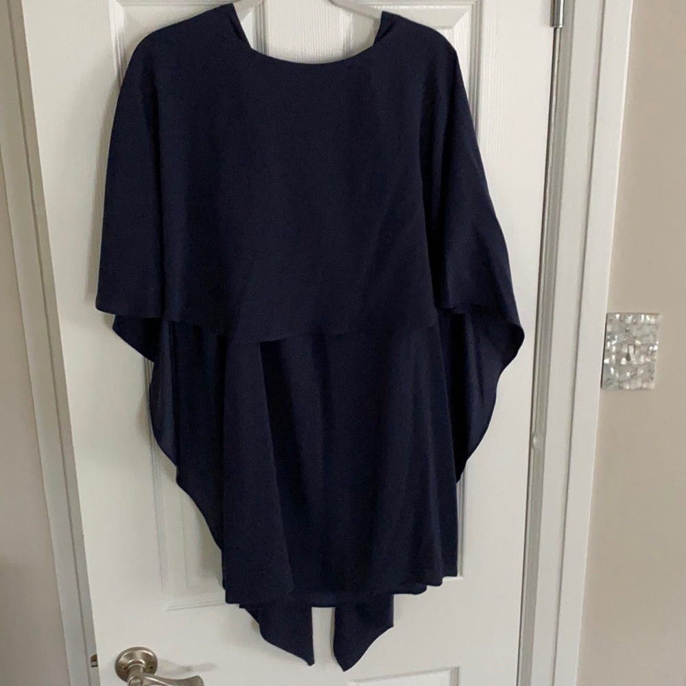 Bcbgmaxazria Navy Blue backless cocktail dress